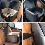 Autosedačka Lux Comfort pre psa S 33 x 45 x 35 cm – hnedá